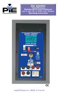 Thumbnail of document Manual - 830 Multifunction Process Calibrator